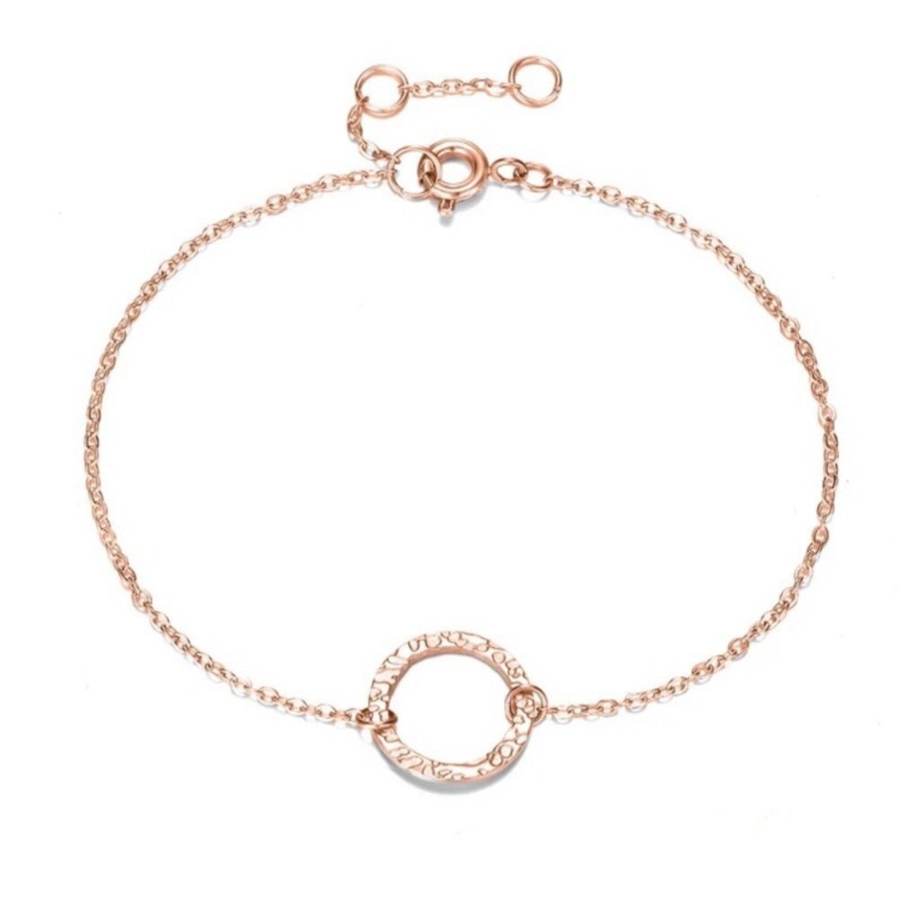 ⚜️𝟯𝟬%𝗢𝗙𝗙 𝗯𝘂𝗻𝗱𝗹𝗲𝘀 𝟯+⚜️ NEW Circle Charm Dainty Stainless Steel Bracelet - Picture 9 of 13